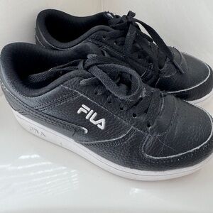 Fila Kids Black and White Sneakers